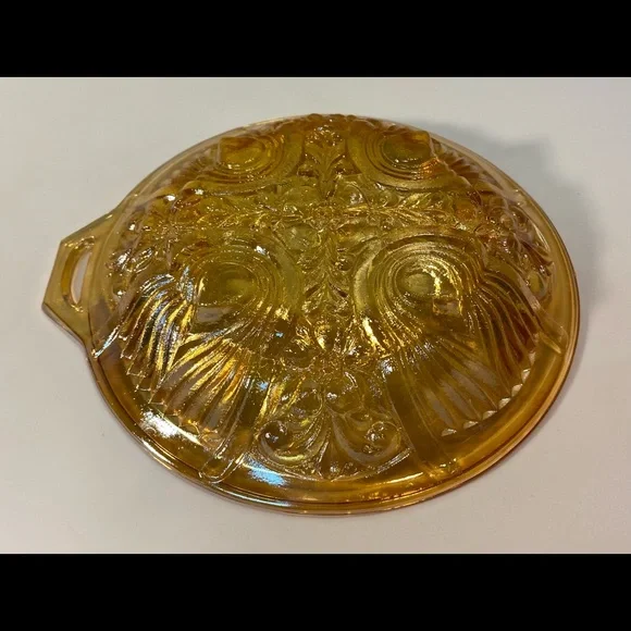 Vintage Indiana Glass Iridescent Relish Dish - Picture 6 of 9